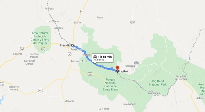 Big Bend State Park Map